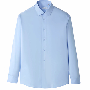 【轻商务衫及系列】海澜之家26春季尖领质感舒适男士长袖正装衬衫