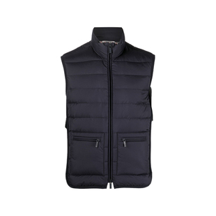 THOM BROWNE 男士衍缝鹅绒羽绒服背心