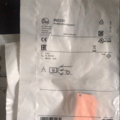 议价IN5230电感式传感器IN-3002-BPKG/AS-610-T德国IFM易福门