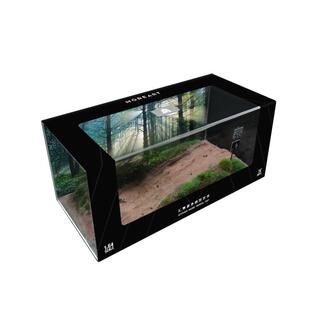 壹号站台|汇艺1:64绿野寻踪仿真汽车场景带防尘罩微缩模型礼物