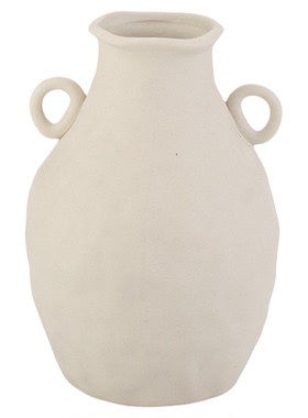 白色陶瓷花瓶干花小清新装饰摆件