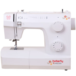 蝴蝶牌缝纫机家用电动多功能台式可锁边吃厚JH8230A/8330A/8530A