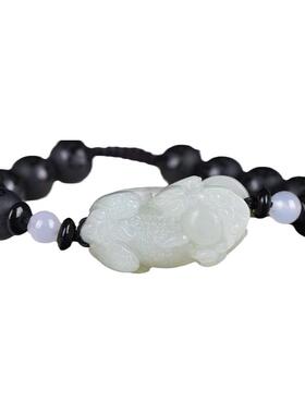 貔貅手链单圈黑玛瑙圆珠款