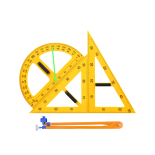 教诚教学用大号磁性塑料三角板套装量角器尺子圆规教师绘图教具