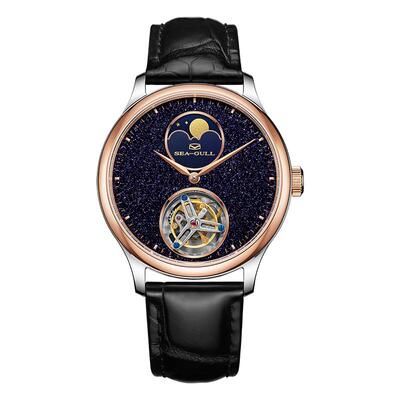 海鸥表多功能月相陀飞轮腕表