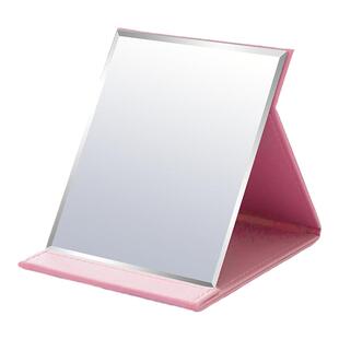 PU大号台式化妆镜子折叠便携梳妆镜高清桌面宿学生舍家用公主镜女