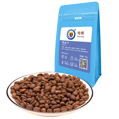 哈维手冲云南铁皮卡咖啡圆豆227g