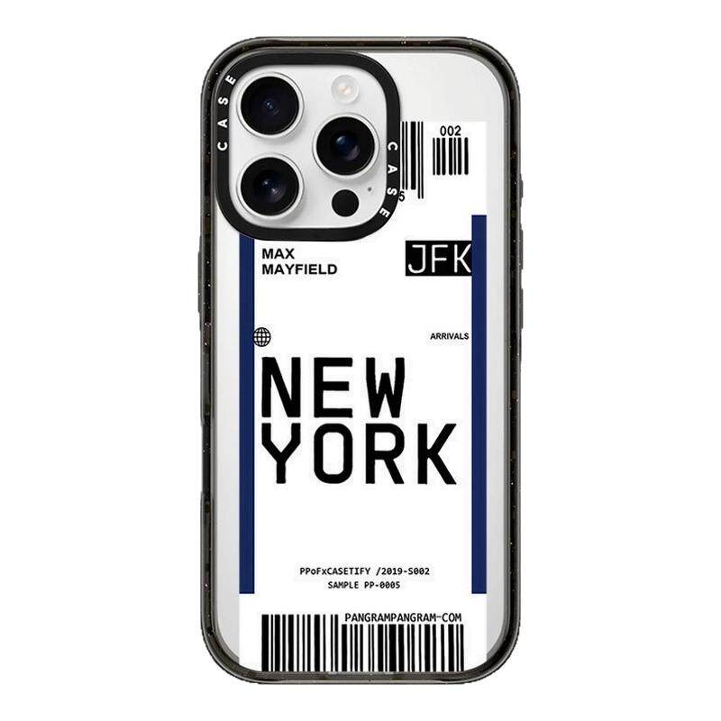 CASETiFiY联名机票英文城市登机牌用苹果iPhone17promax/16pro/15Plus手机壳13简约12磁吸14华强北平替潮男女