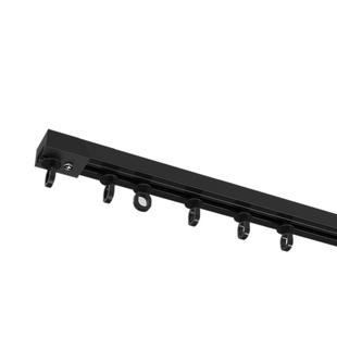 免打孔浴帘轨道顶装卫生间窗帘侧装超强承重衣柜遮挡滑道超薄静音