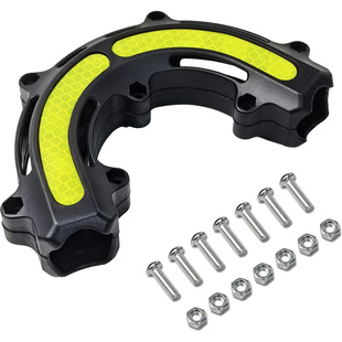 摩托车护杠防撞条踏板车保险杠防摔块通用反光胶套电摩保护抱块