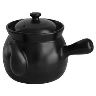中药壶传统药煲熬药砂锅浓缩中药药膳单柄带壶嘴黑白耐高温陶瓷锅