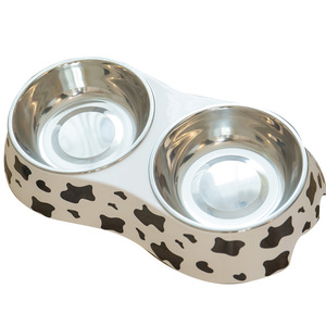 狗碗猫碗宠物猫狗食盆泰迪比熊双碗饭盆狗粮盆猫食碗狗盘猫盘用品