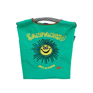 马丽同款ball chain太阳花刺绣mini环保袋尼龙手机包迷你斜挎小包