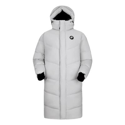 过膝羽绒服熊猫中长款面包服