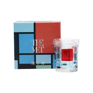 MFA波士顿美术博物馆蒙德里安手工浮雕玻璃杯水杯生日礼物送男生