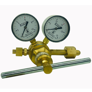 高压减压器氮气YQD-10型减压阀10x25MPa减压表黄铜临海市大华仪表