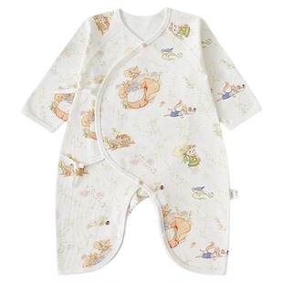 bubble tree婴儿连体衣秋冬蝴蝶衣新生儿衣服宝宝幼儿哈衣小月龄