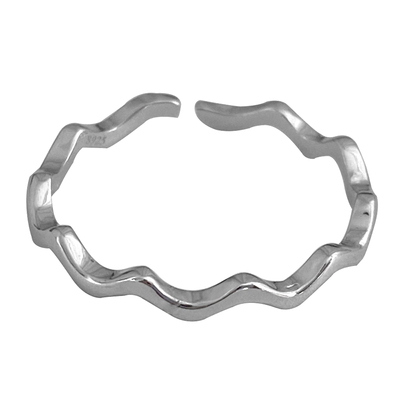 韩版s925纯银戒指极简细线条单圈