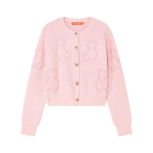 NOISY TEDDY25年秋季新款时尚潮流甜美女士长袖开衫毛衫舒适百搭