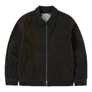 EVISU福神 2025秋季新品男士商标刺绣重水洗翻领牛仔夹克外套