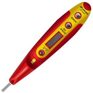 拓伏锐测电笔 LED照明数显验电笔多功能感应电工试电笔一字螺丝刀