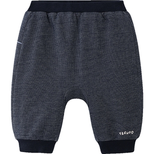 英氏儿童夹棉裤子秋冬保暖屁屁裤户外冬季防寒男童女童宝宝长裤