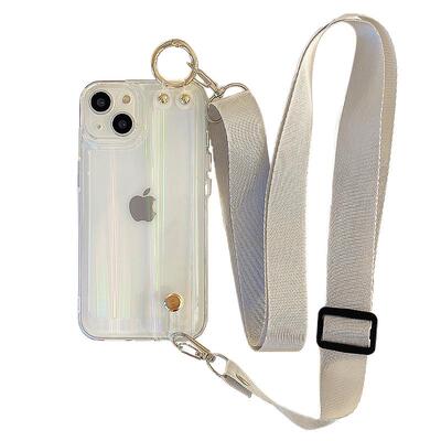 透明防摔腕带手机壳（带挂绳）