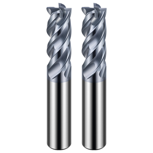 62度不锈钢铣刀4刃304不锈钢钛合金专用铣刀高温合金铣刀钨钢U槽