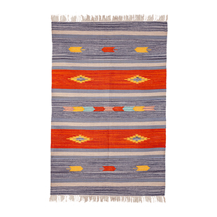 印度进口棉质瑜伽垫健身垫 家用特大号防滑古典哈他yogamat瑜伽毯