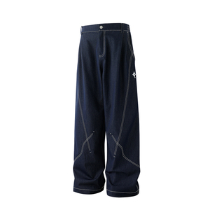 BJHG不计后果新款工装裤子男款春季宽松直筒潮牌仿牛仔休闲裤子女