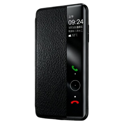 华为Mate70Pro手机壳真皮磁吸翻盖Mate70Pro+新款智能视窗保护套Mate60Pro+新款 全包防摔磁吸翻盖