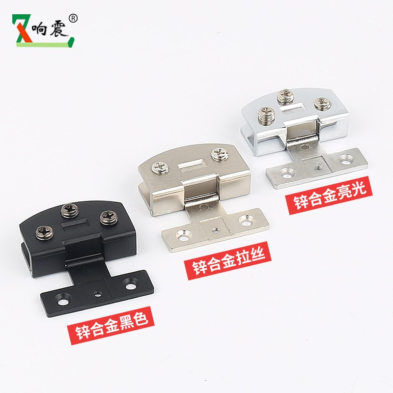 玻璃铰链合页免开孔钢化框无配件酒度90橱夹柜门折叠门