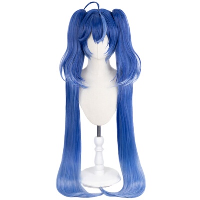 ND家】尤诺 鸣潮 1米双马尾渐变色 头皮顶 角色款cos假发