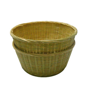 纯手工新桥竹编竹制品圆篮圆筐水果篮零食筐喜宴客厅农家乐客桌篮