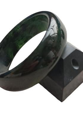 国风百搭天然泰山玉轮胎宽手镯