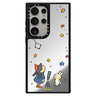 动物聚会手机壳磁吸magsafe镜面防摔保护套适用于三星Galaxy S25ultra/S25/S24/S23ultra可爱个性创意