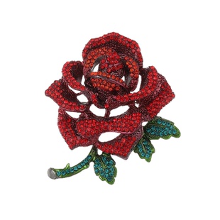 丨一折专区丨新款水钻奢华玫瑰花胸针高档合金西装胸花女配饰别针