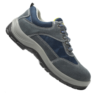 轻便劳保鞋男防砸防刺耐磨耐油耐酸碱工作鞋牛皮透气防臭舒适工鞋