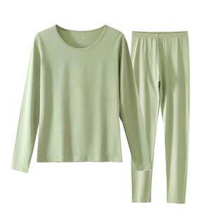 青少年秋衣秋裤套装学生薄款保暖内衣初中生打底棉毛衫线衣裤女孩