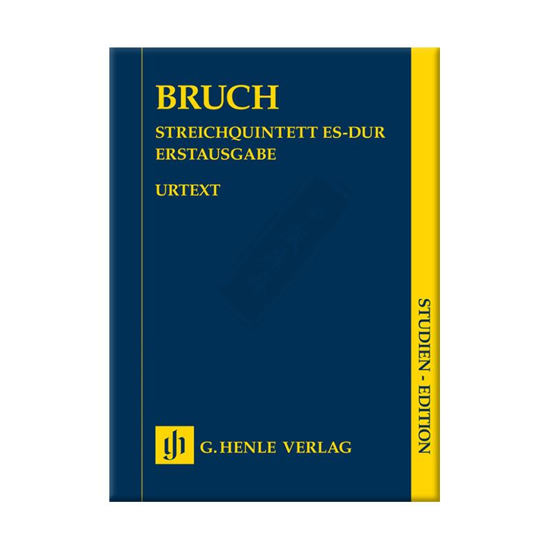 布鲁赫弦乐五重奏降E大调研习小总谱非演奏用谱德国亨乐Henle原版进口乐谱书 Bruch String Quintet Study score HN9844