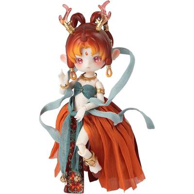 潘妮的宝盒-敦煌博物馆桉涂呦呦鹿鸣系列可动人偶盲盒九色鹿摆件