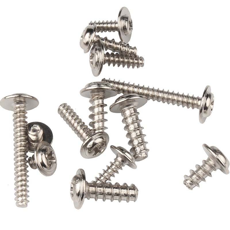 固万基镀镍十字槽圆头带垫平尾自攻螺丝盘头螺钉介子小螺丝M2M3M4