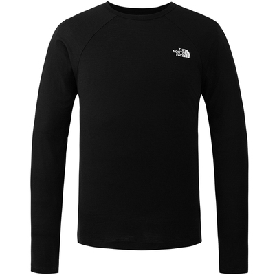 北面男Misty美利奴羊毛长袖T恤