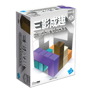 三影成趣桌游儿童空间思维训练游戏三视图玩具小学生益智积木