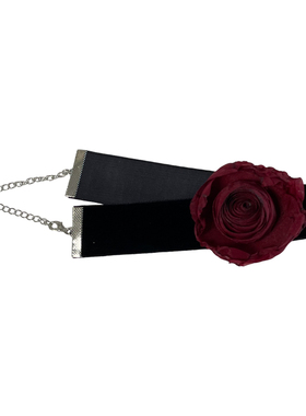 三环路丝绒项圈优雅复古