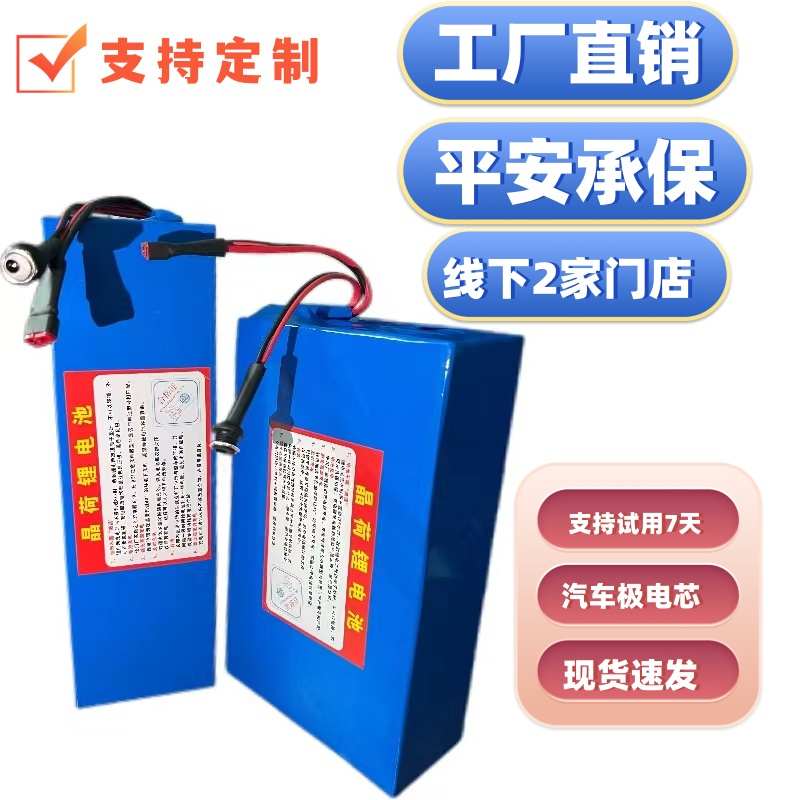 代驾折叠电动车锂电池48V36V24V代步自行车电瓶48V滑板车艾玛台铃