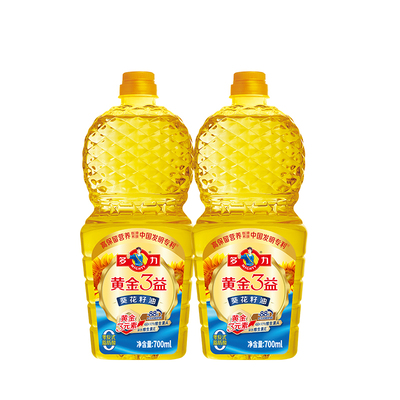 黄金3益葵花籽油700ml