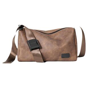 复古小单肩包邮差包 2025新款韩版男包休闲斜挎包潮流背包小挎包