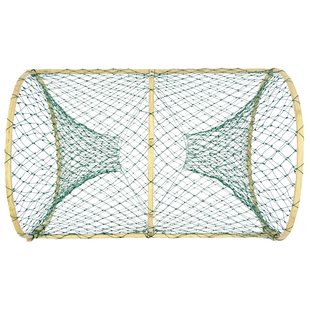 鱼网捕鱼笼花篮圆形竹编鱼笼432款全塑料鲫鱼黑鱼甲鱼笼抓鱼工具