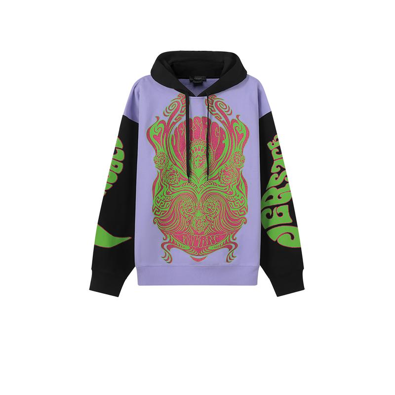 【自营】Versace/范思哲男士宽松薄绒卫衣网球风1003985 1A02859
